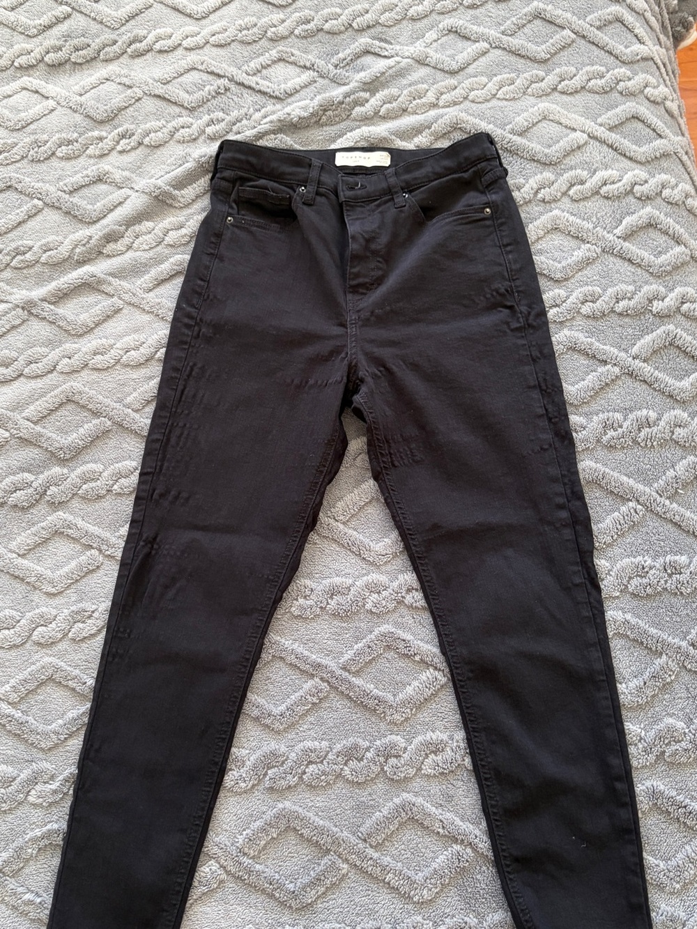 Topshop “Jamie” Black Skinny Jeans